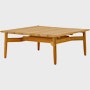 Crosshatch Outdoor Coffee Table in square.