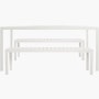Eos Dining Set Eos Dining Set, Rectangular Table & 2 Benches