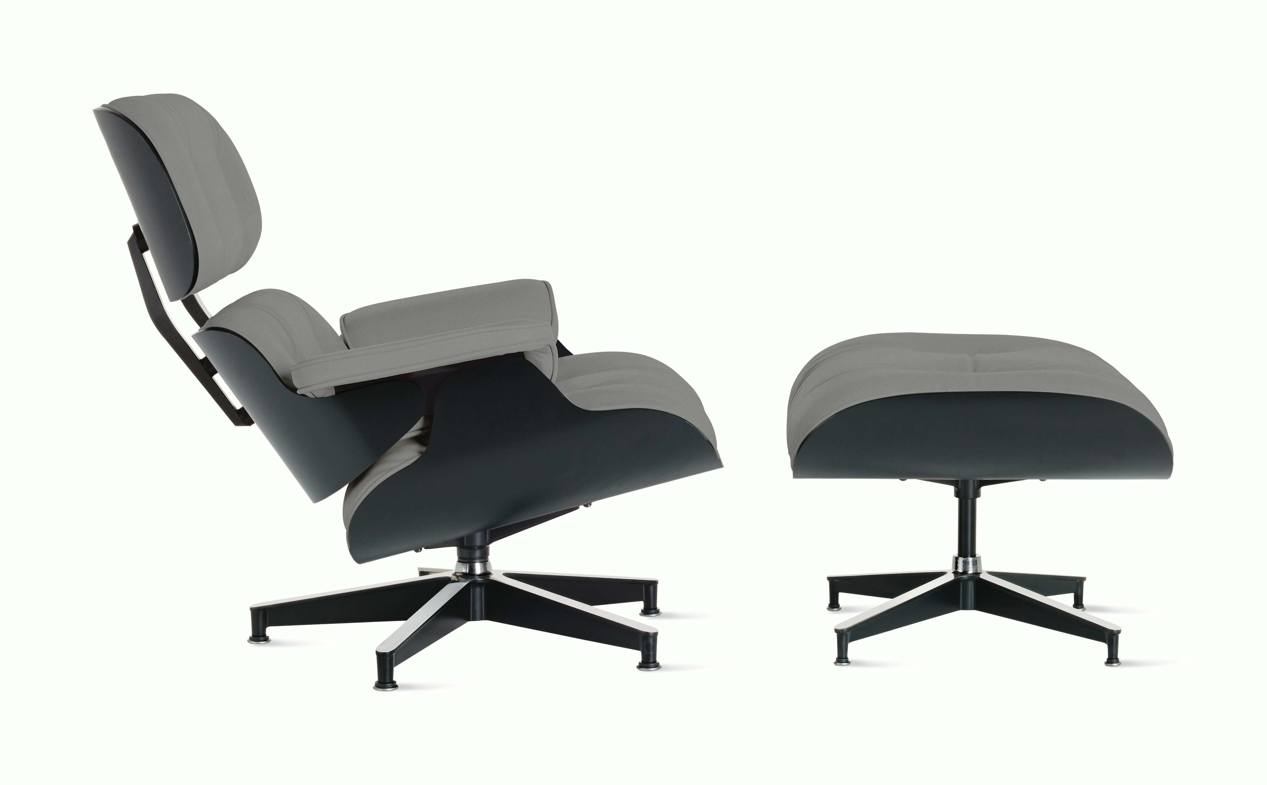 Eames Lounge and Ottoman in Prone and Stow leathers