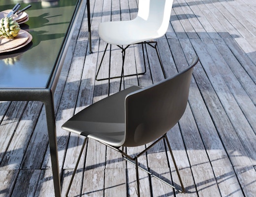 1966 Dining Table with Bertoia Molded Shell Side Chairs 1966 Dining Table Bertoia Molded Shell Side Chair