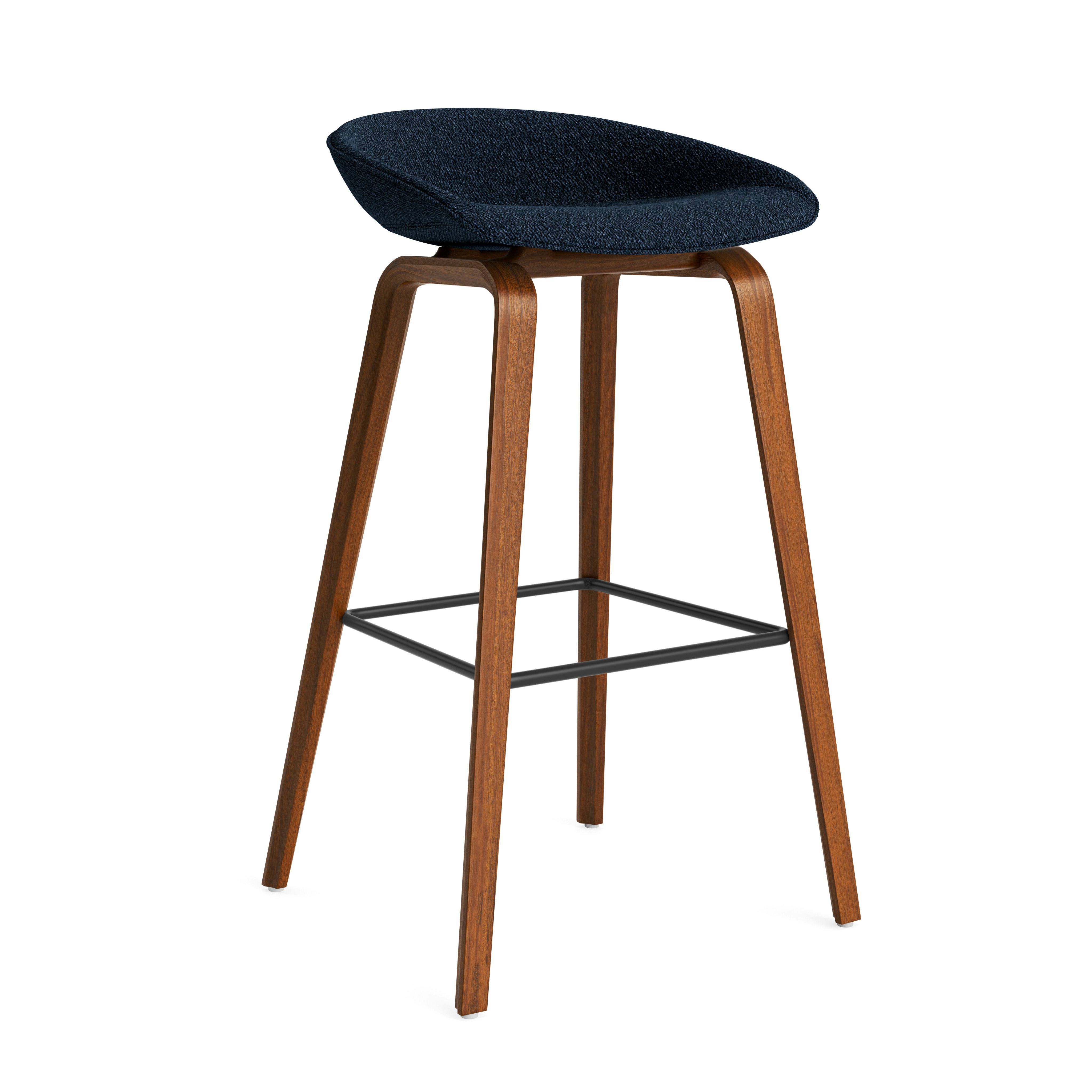 AAS 33 - Bar Height - Flamiber, J4 Dark Blue - Walnut
