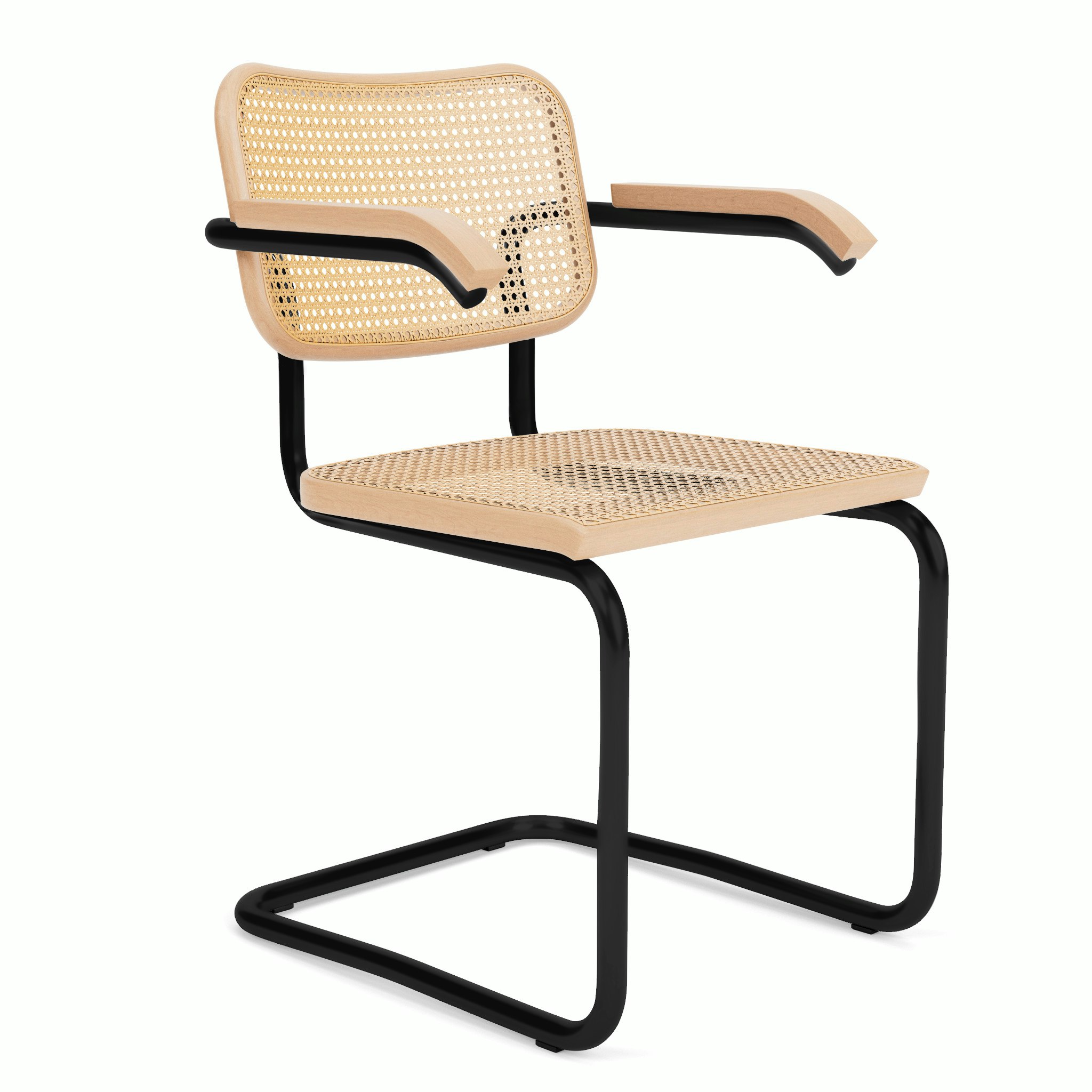 Cesca Chair - Cane,  Natural Beech,  Black