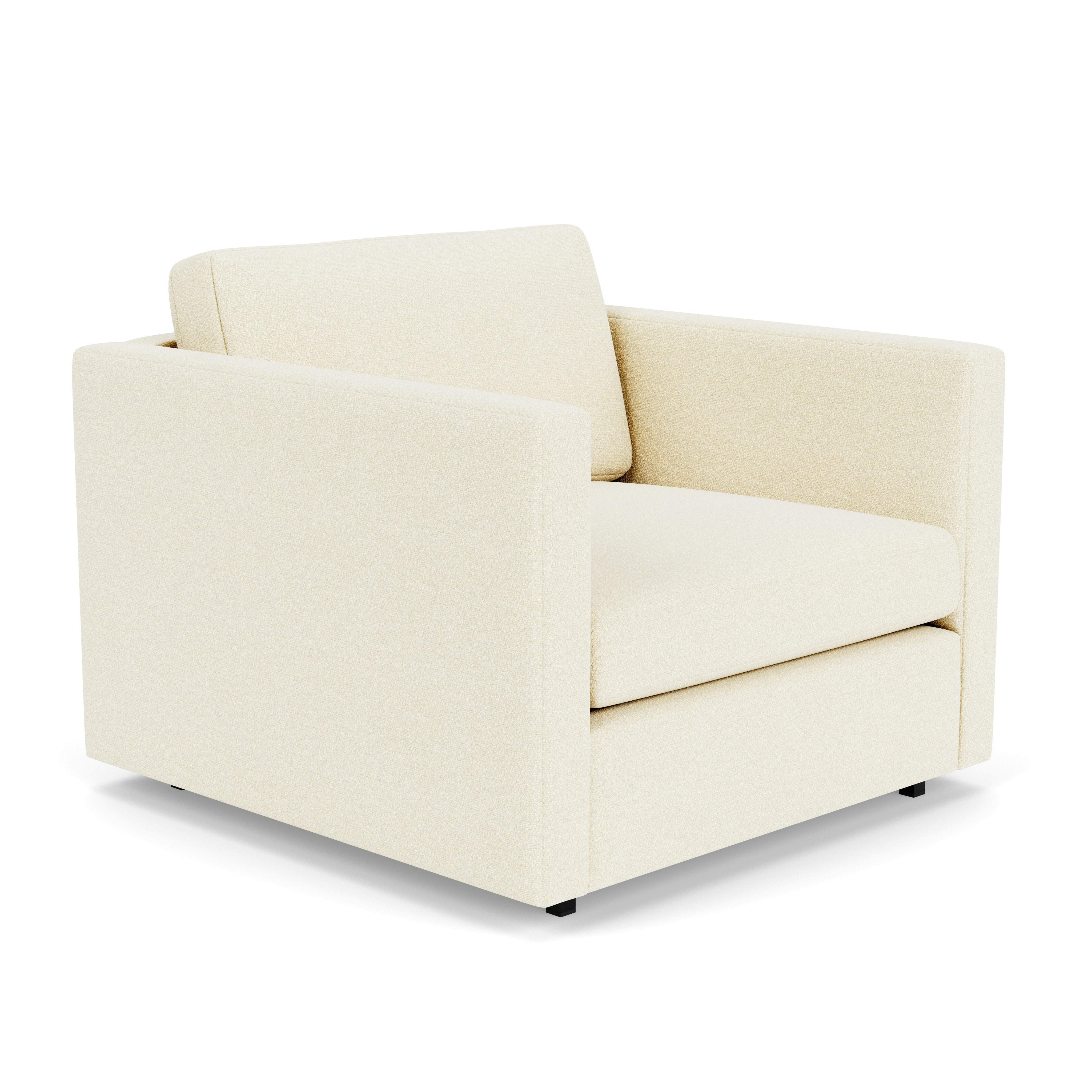 Pfister Armchair - Classic Boucle, Pearl