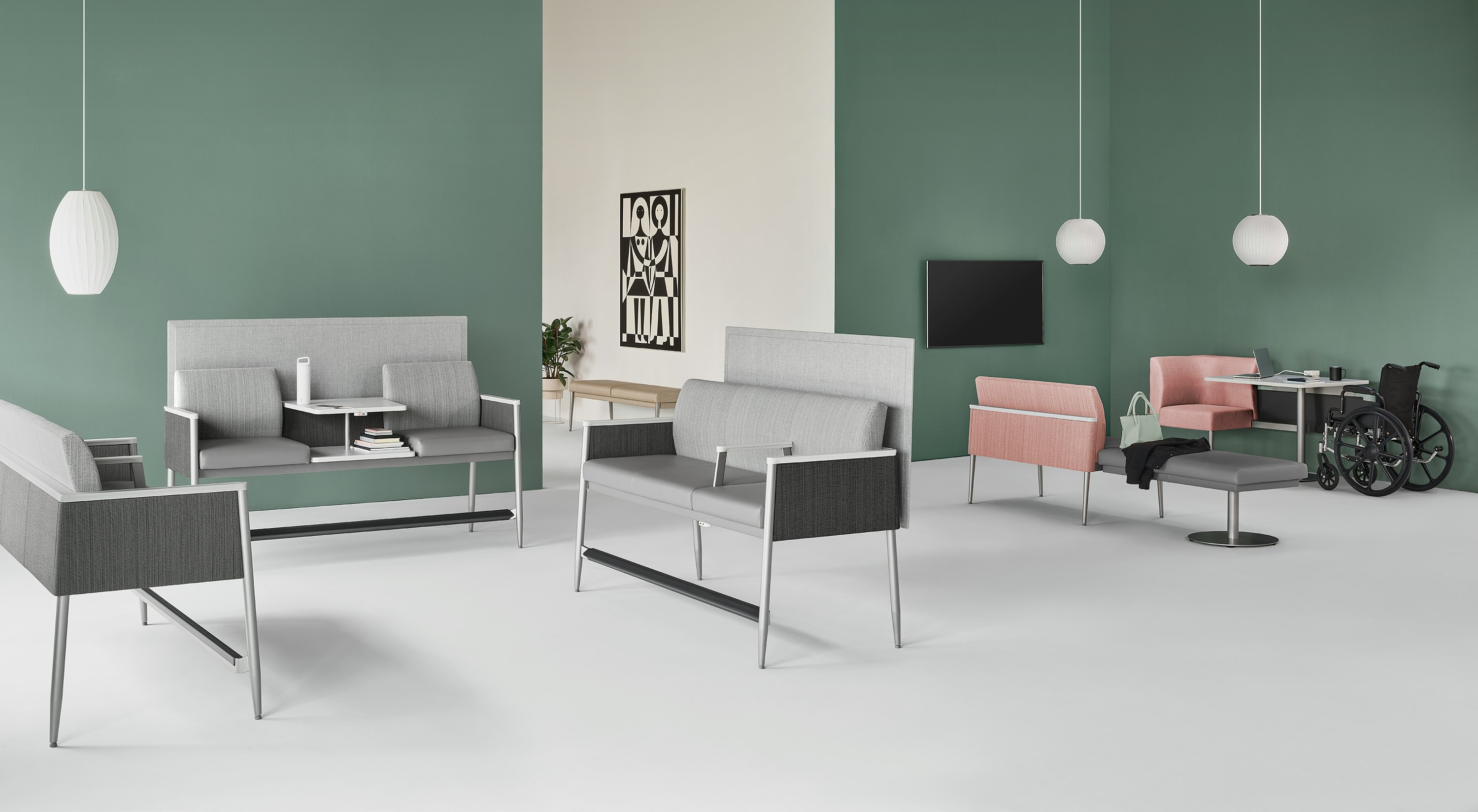 Environment view of the Palisade Collection featuring Palisade Easy Access seating.