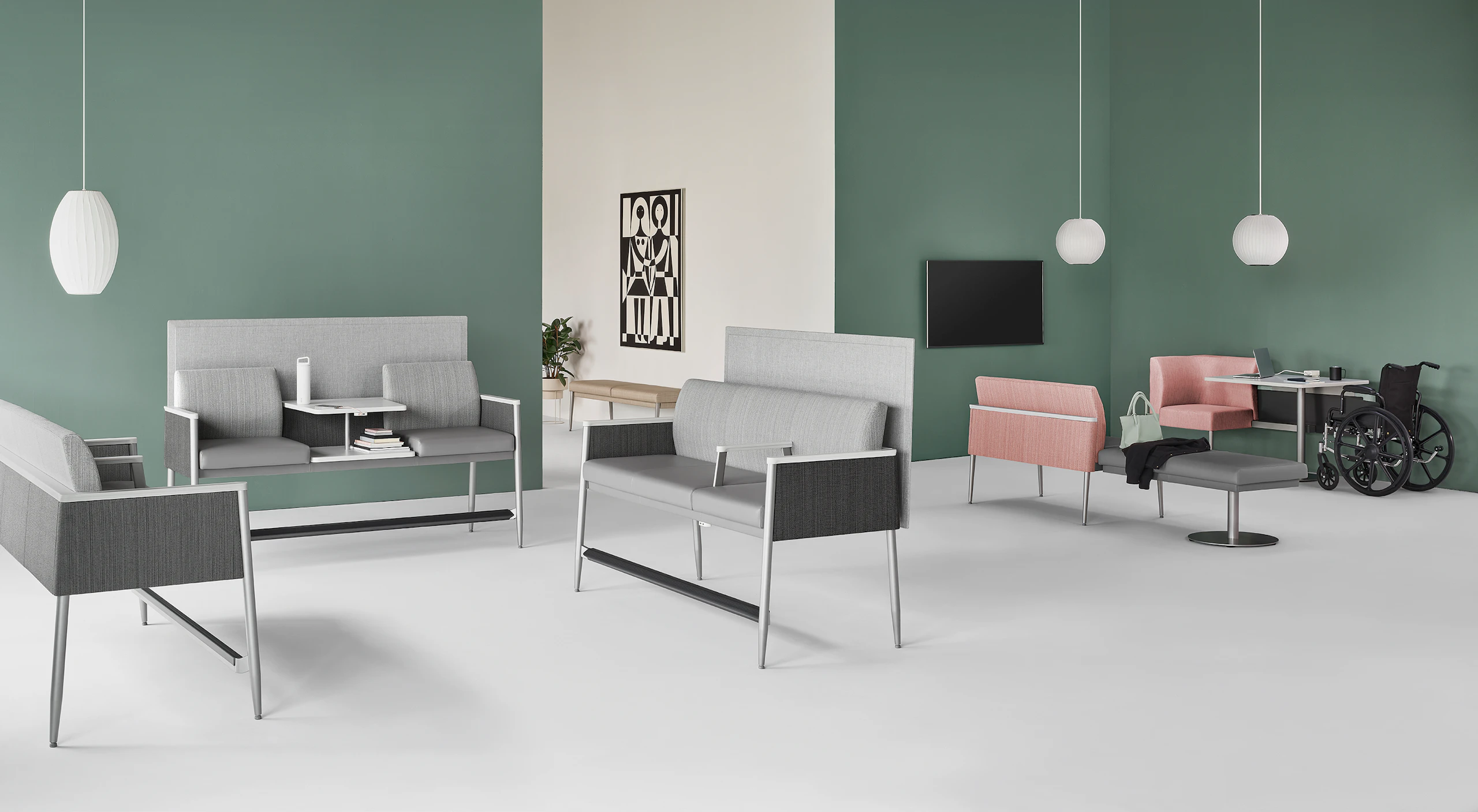 Environment view of the Palisade Collection featuring Palisade Easy Access seating.