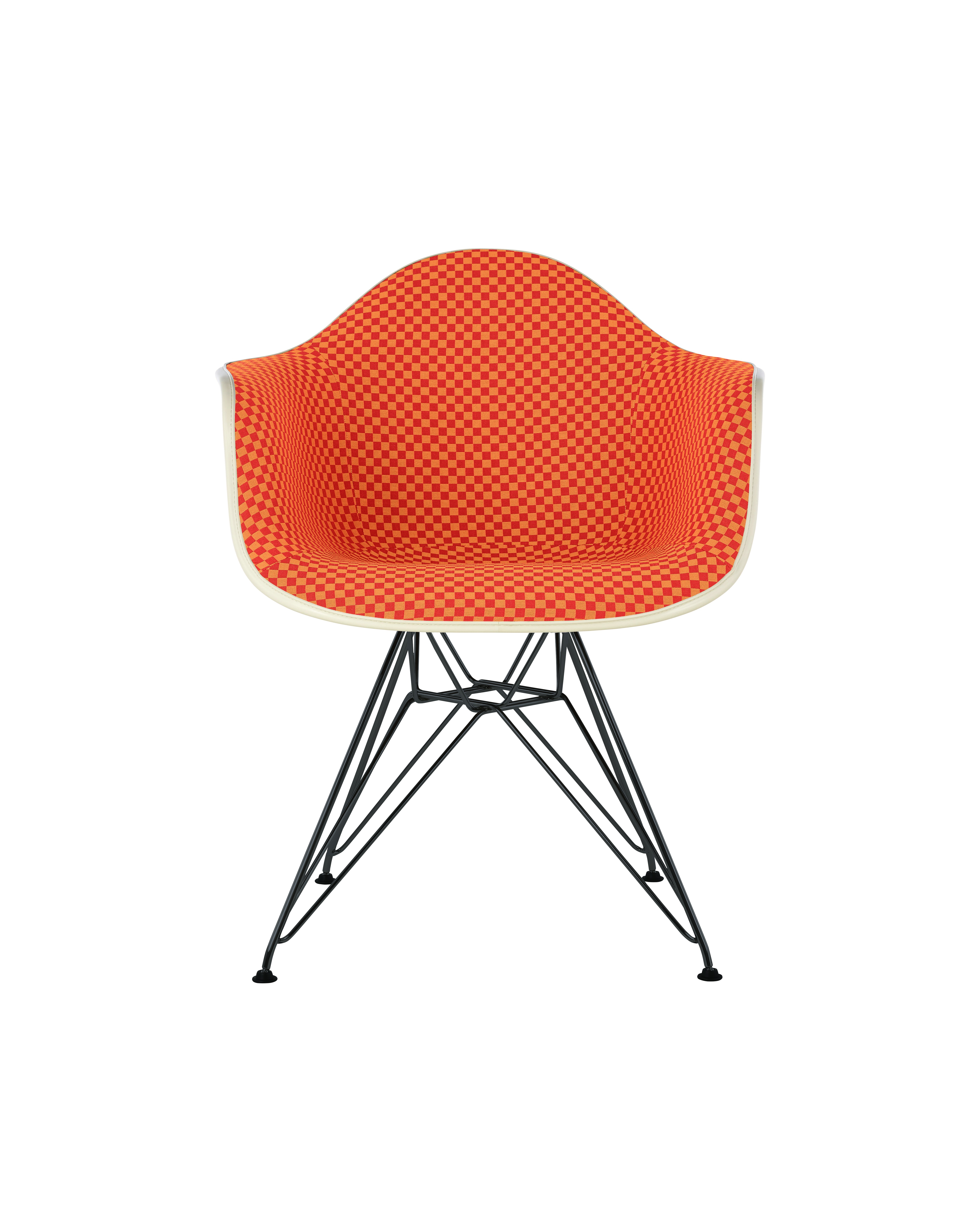 Eames Upholstered Molded Plastic Armchair