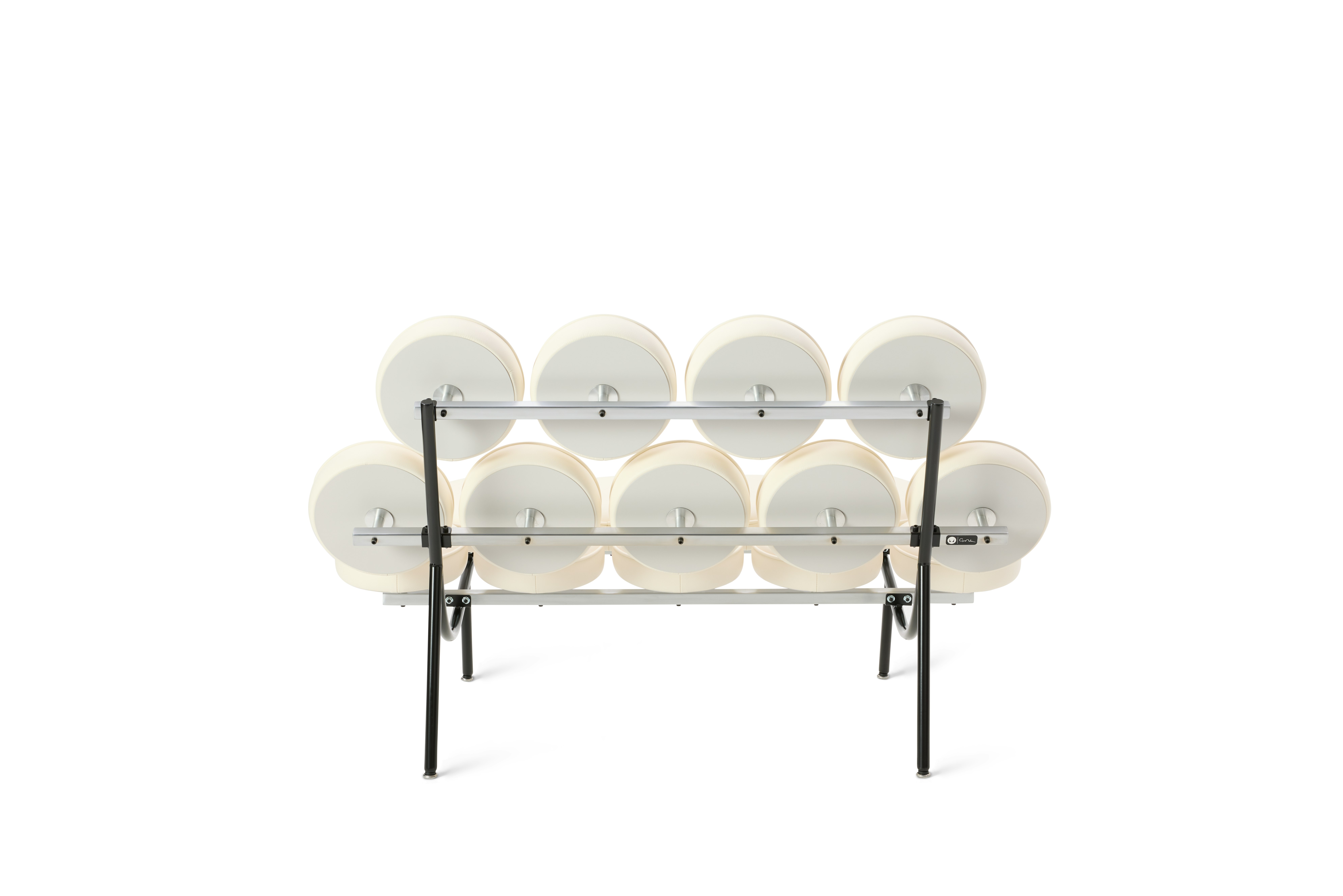 Nelson Marshmallow Sofa - Prone Leather,  Lotus