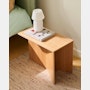 Wood Slit Side Table