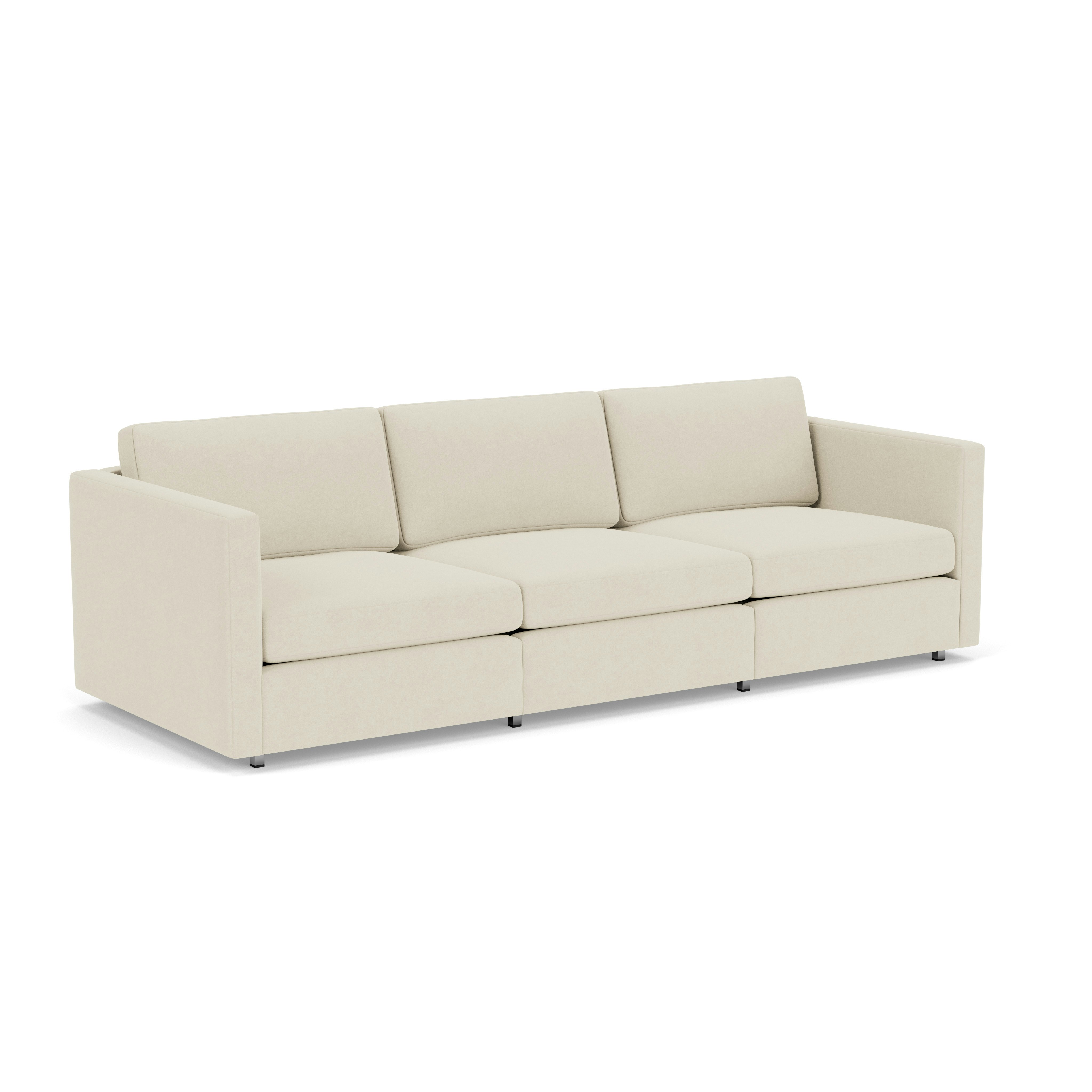 Pfister Sofa - Ultrasuede. Cement