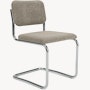 Cesca Armchair, Fully Upholstered, Upholstered Seat, Volo Leather, White