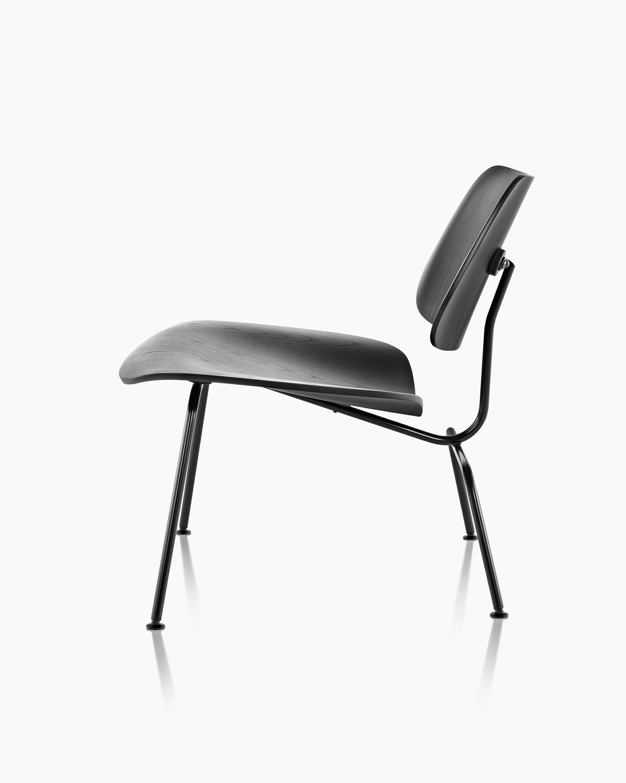 Eames Molded Plywood Lounge Chair, Metal Base