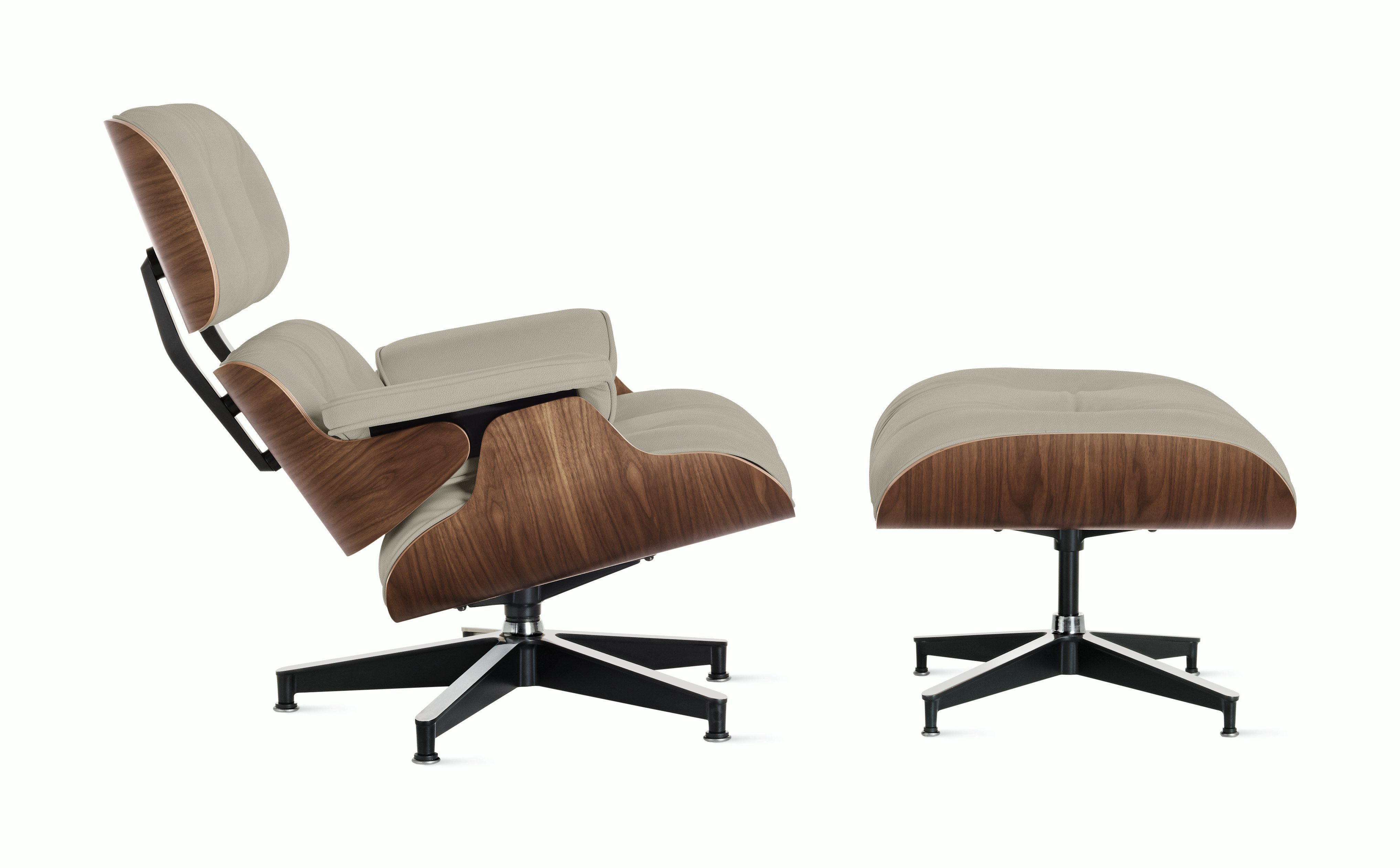 Eames Lounge and Ottoman in Prone and Stow leathers