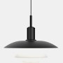 PH 5/5 Pendant - Metal Black/Opal Glass