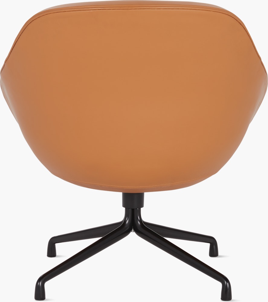 A sand About A Lounge 81 Swivel Chair with low back viewed from the back