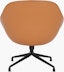 A sand About A Lounge 81 Swivel Chair with low back viewed from the back