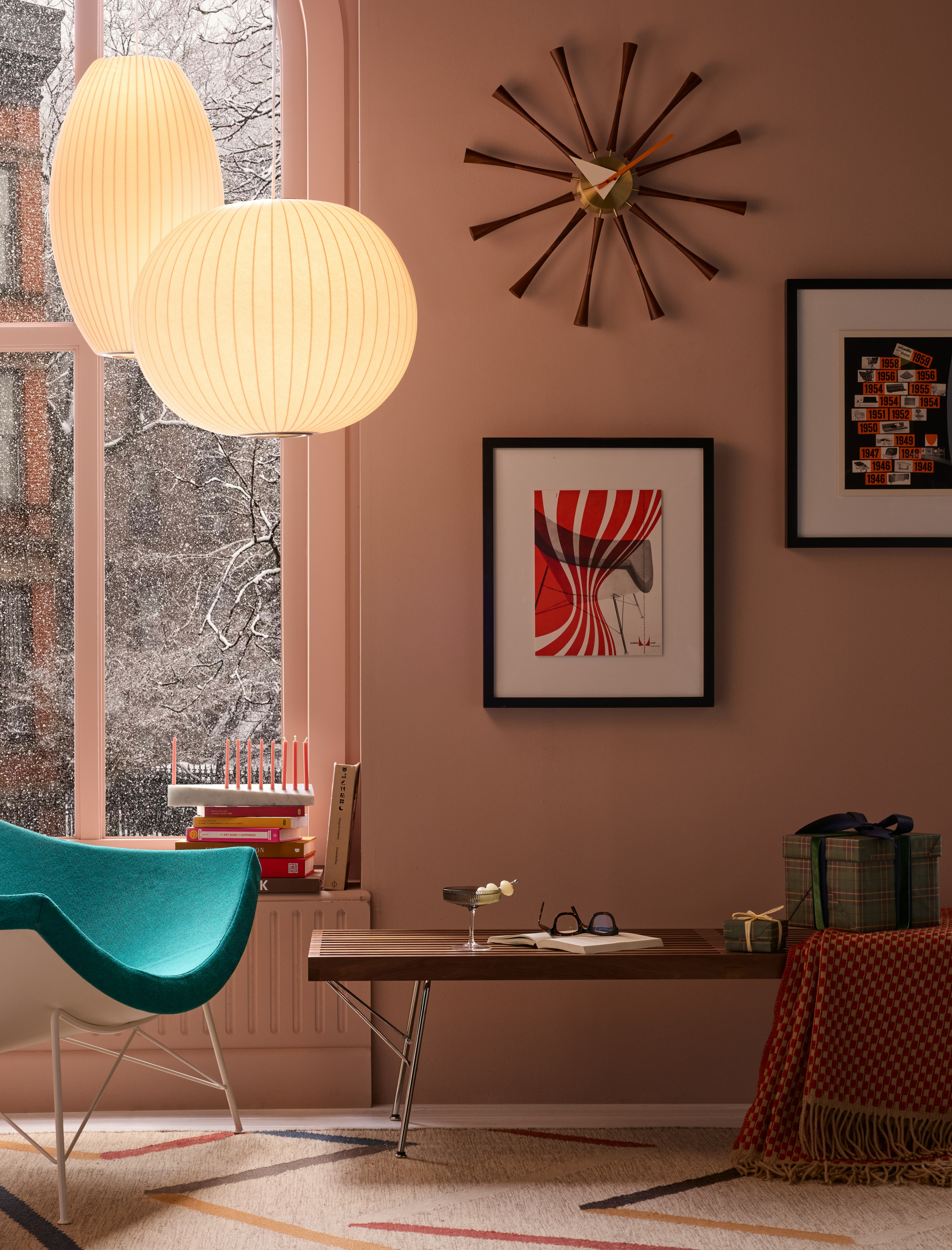 Nelson Spindle Clock