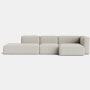 Mags Wide Sectional Chaise, Right