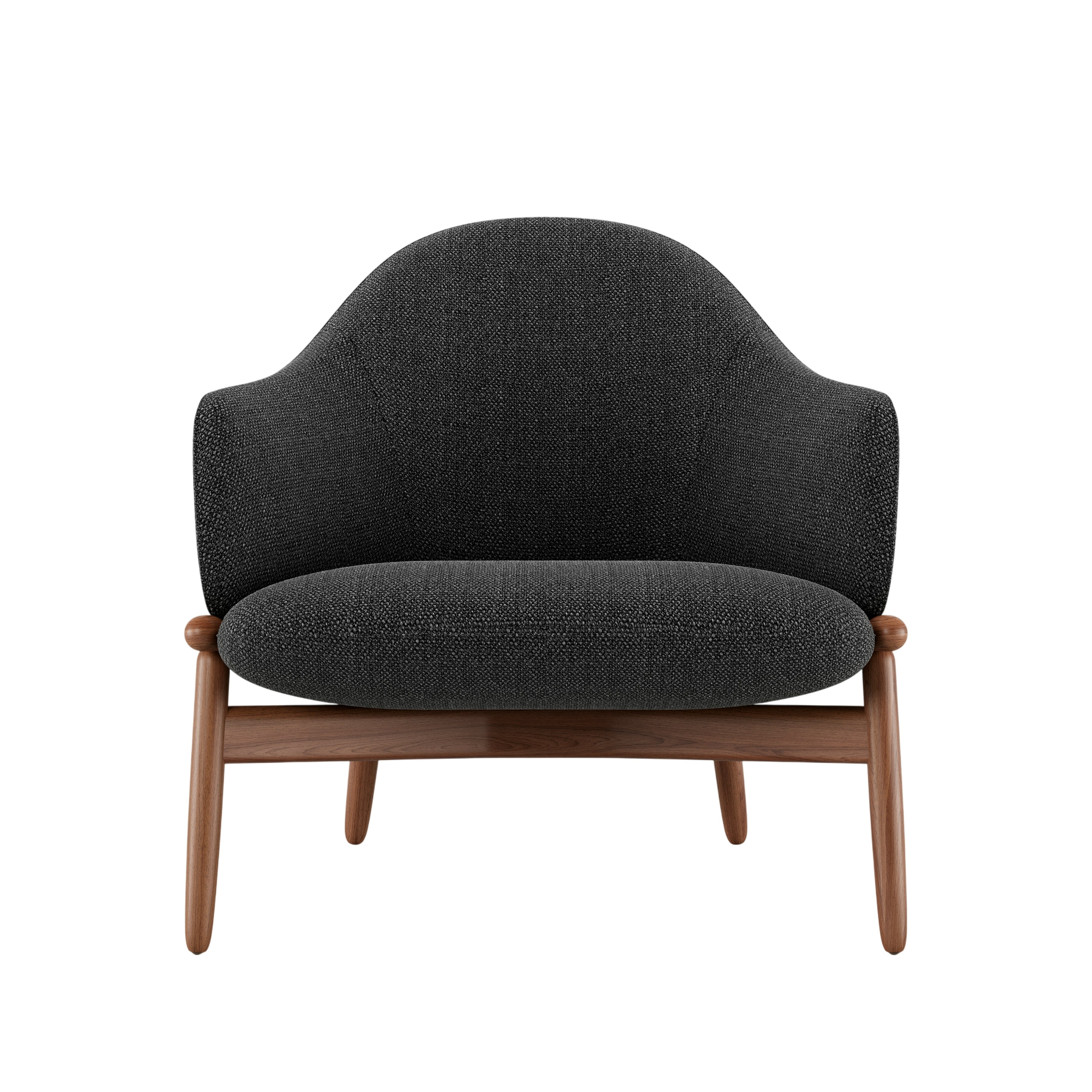 ReFrame Lounge Chair - Mid Back,  Capri,  Graphite,  Walnut