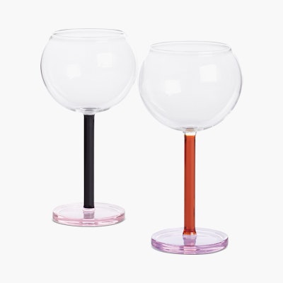 Bilboquet Wine Glasses, Set of 2 Bilboquet Wine Glasses, Set of 2