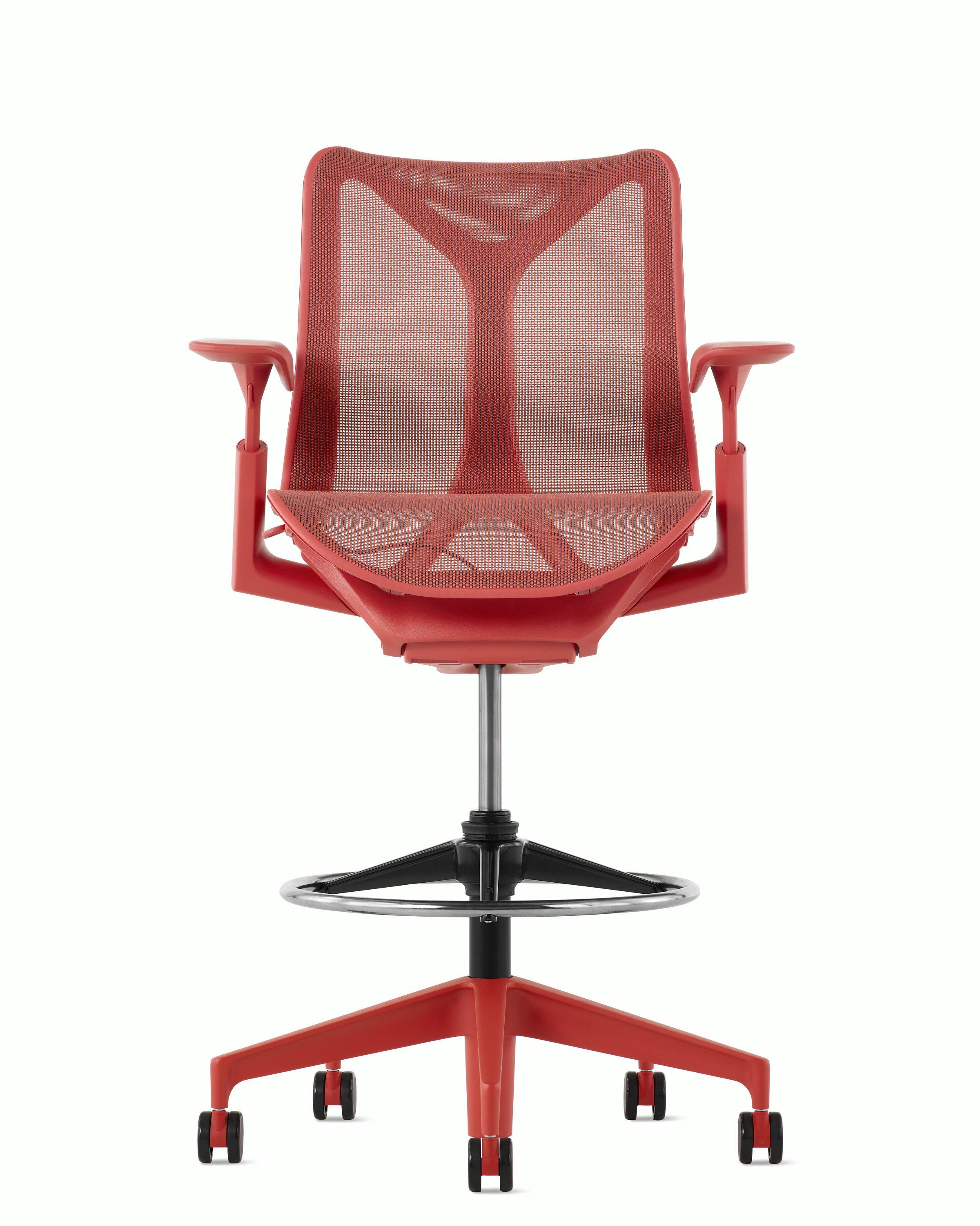 A canyon Cosm Stool with height-adjustable arms.