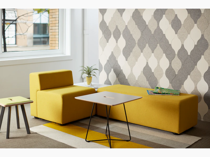 Rockwell Unscripted occasional table with k. lounge shared space