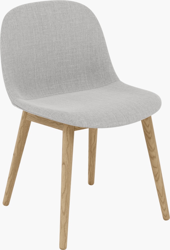 Fiber Dining Chair - Side Chair,  Remix,  123 Grey,  Oak