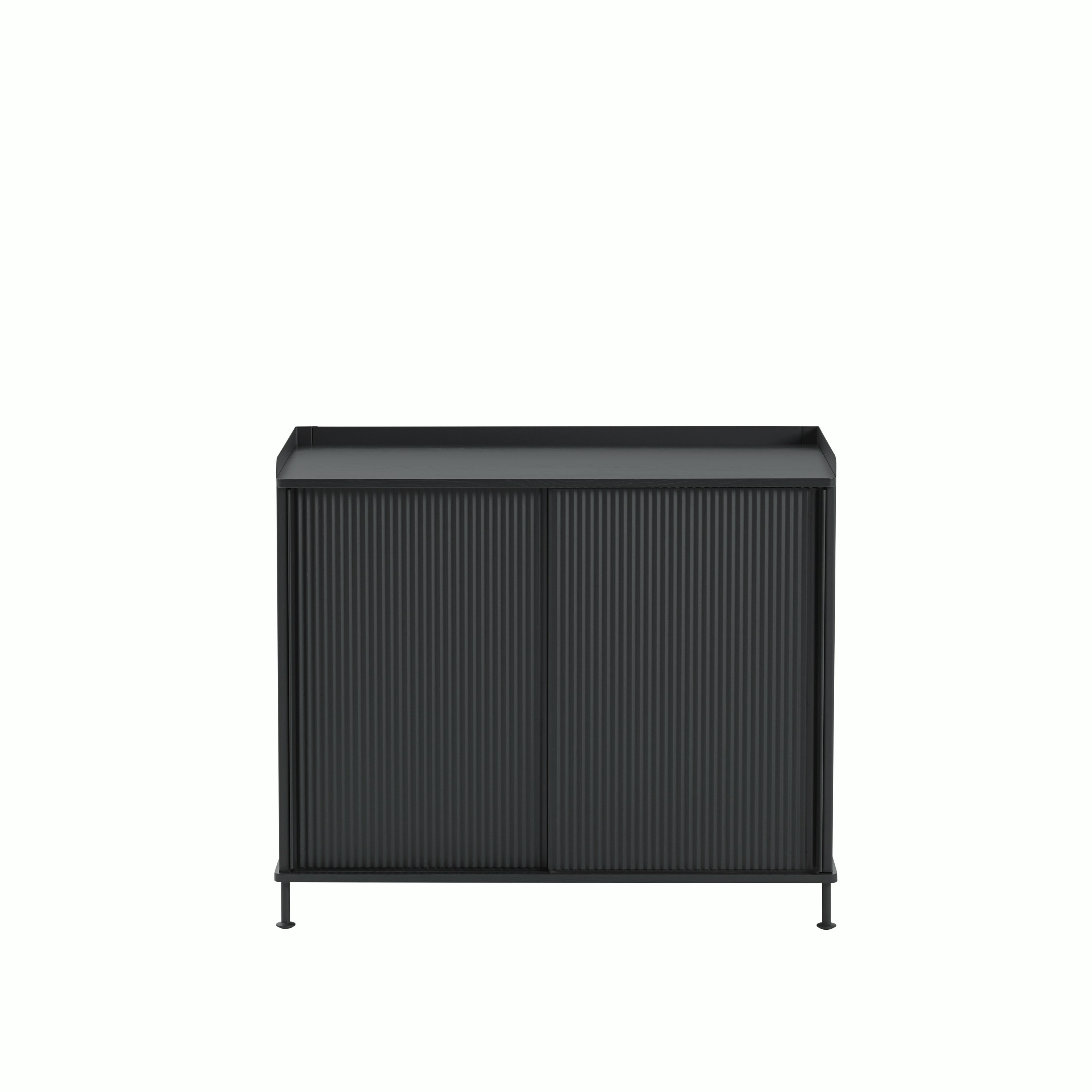 Enfold Sideboard tall mono black front
