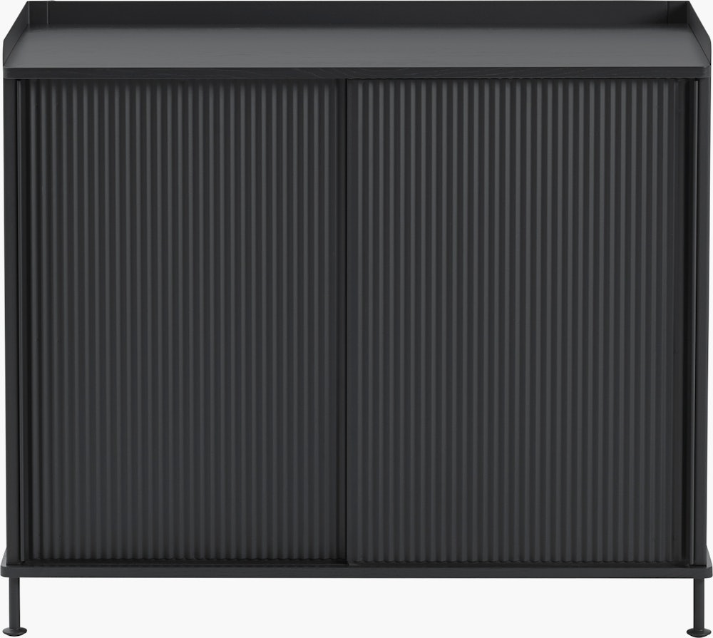 Enfold Sideboard tall mono black front