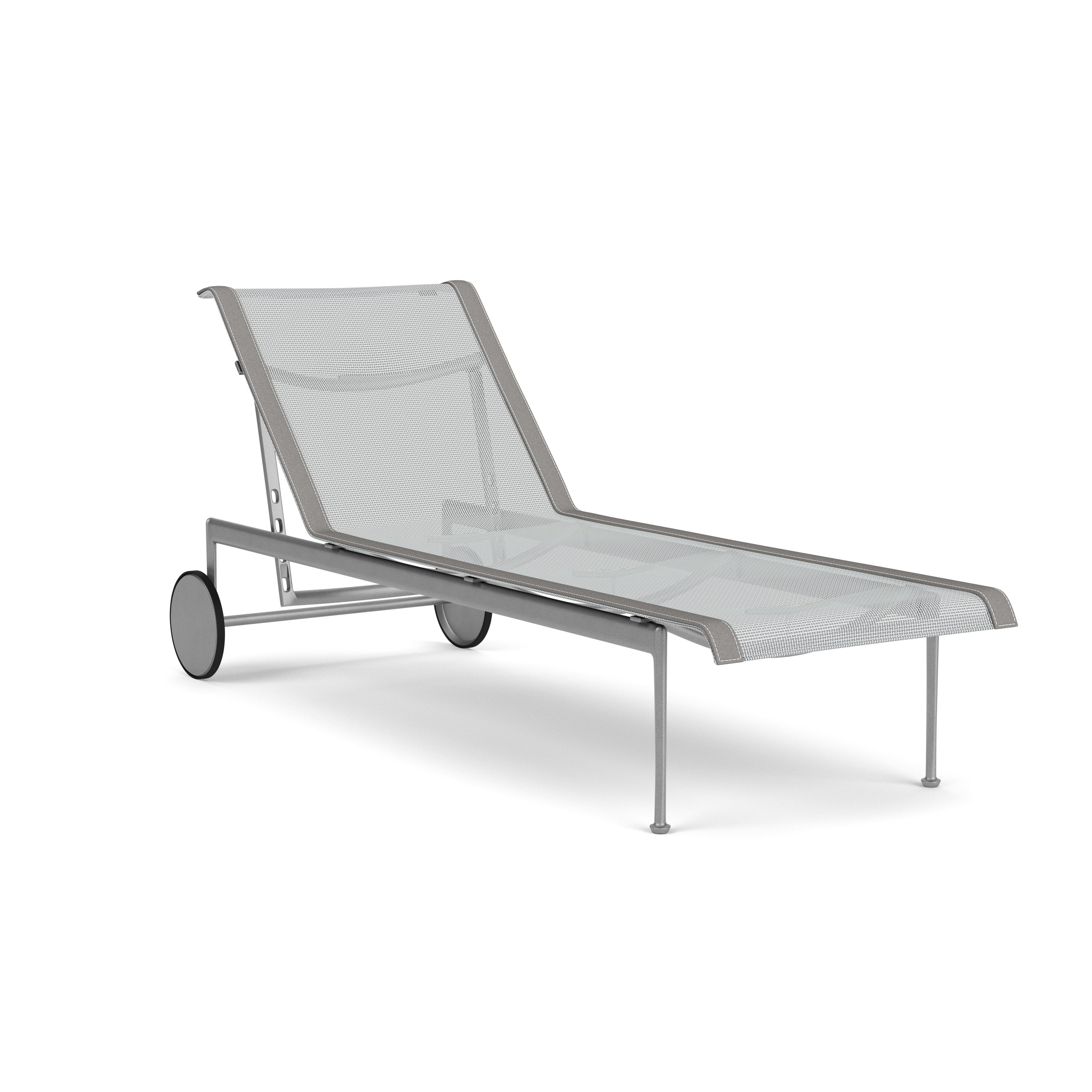1966 Adjustable Chaise - Silver, Grey, Aluminum