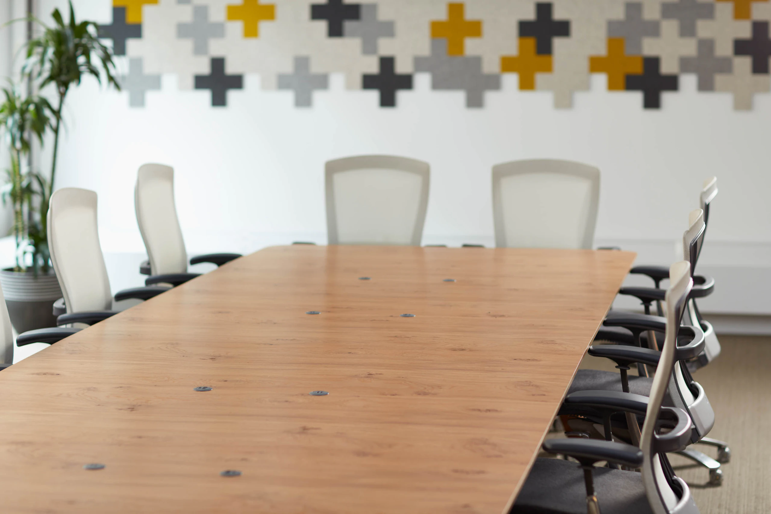 Rockwell Unscripted Library Table Life ergonomic chair Conference Room