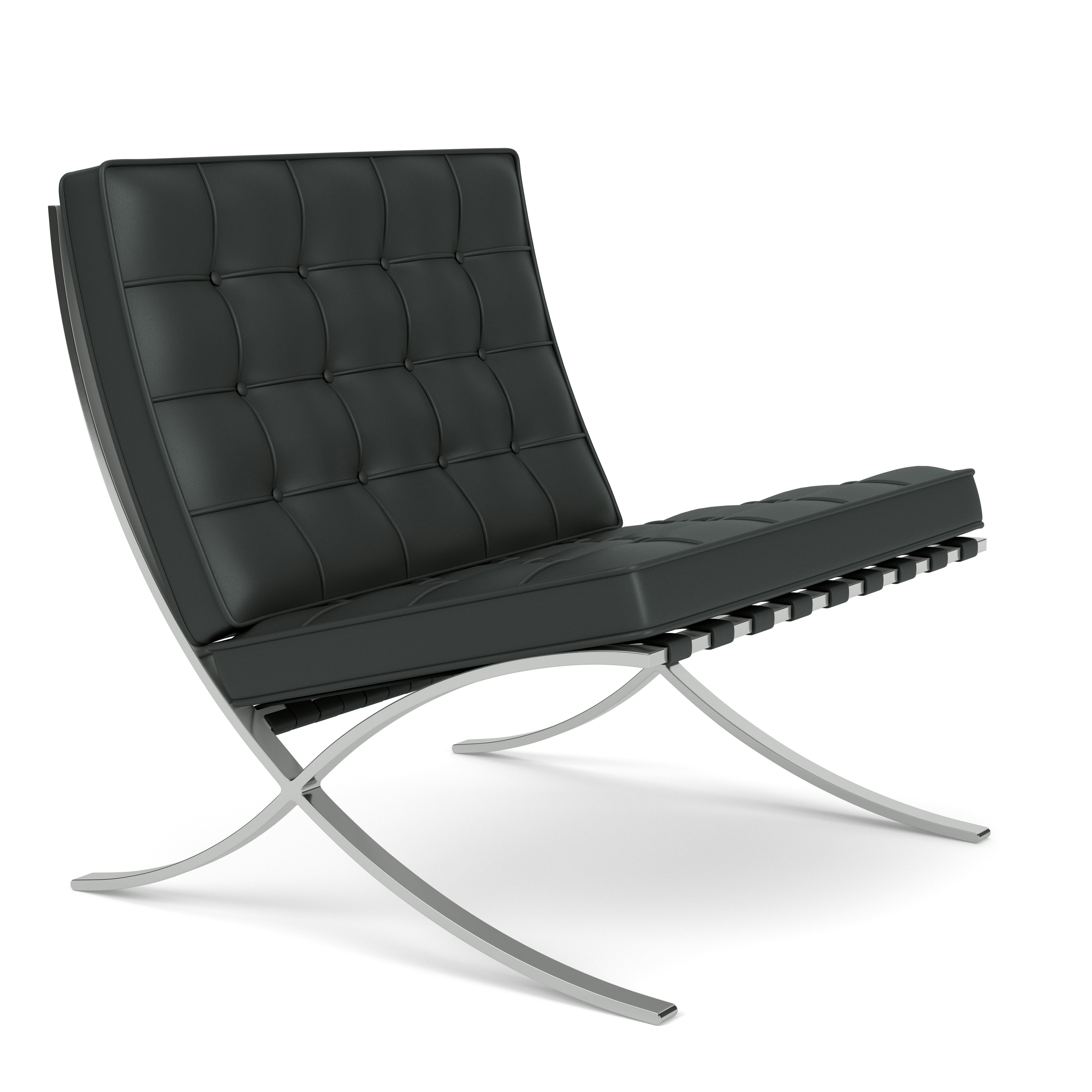 Barcelona Chair -  Sabrina Leather, Thundercloud