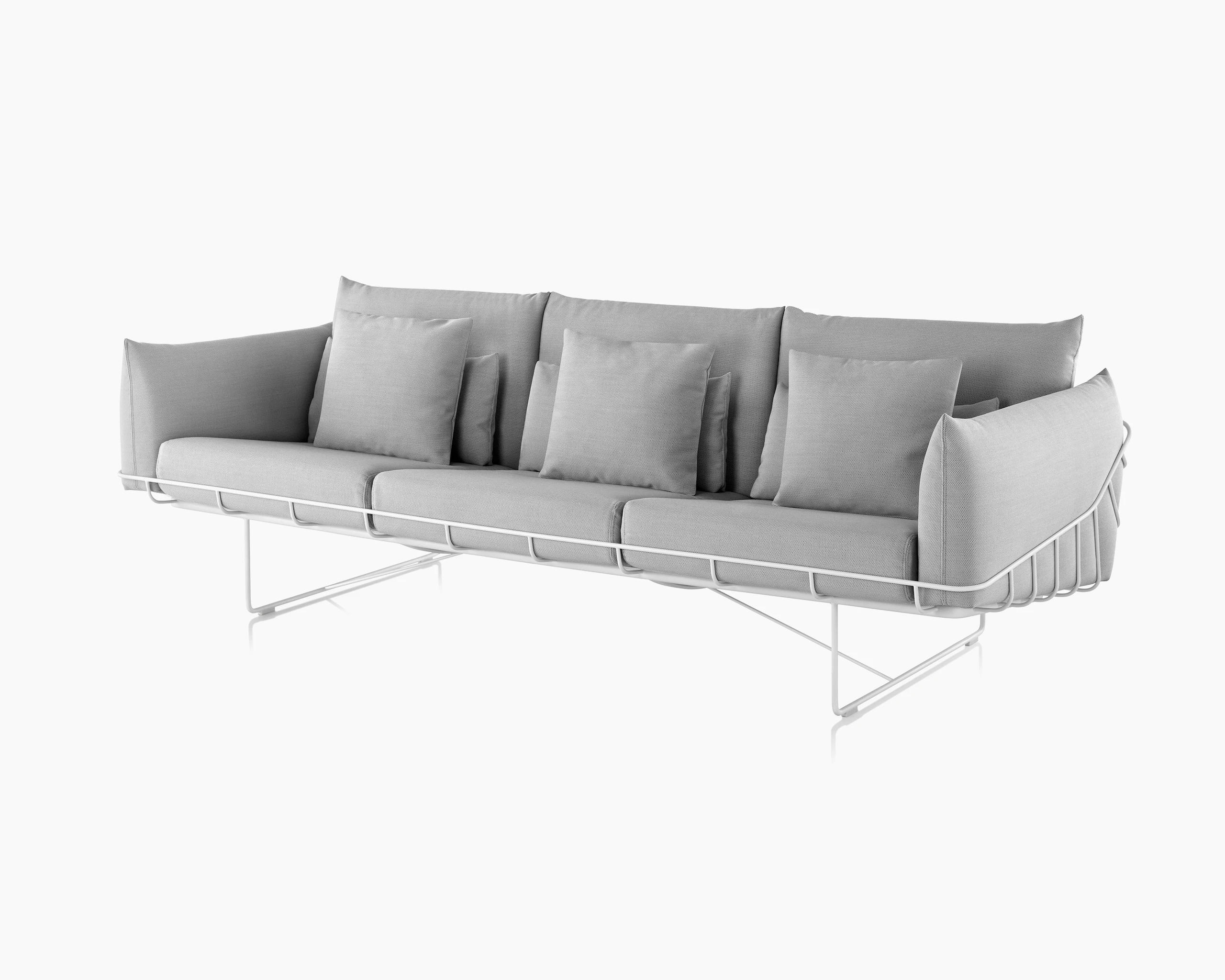 Wireframe Sofa Group, Three-Seat Sofa