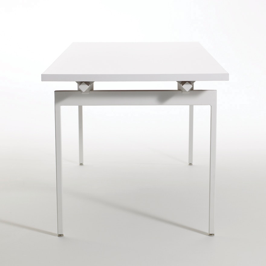 Antenna Desk - Bright White, Laminate, Bright Whit
