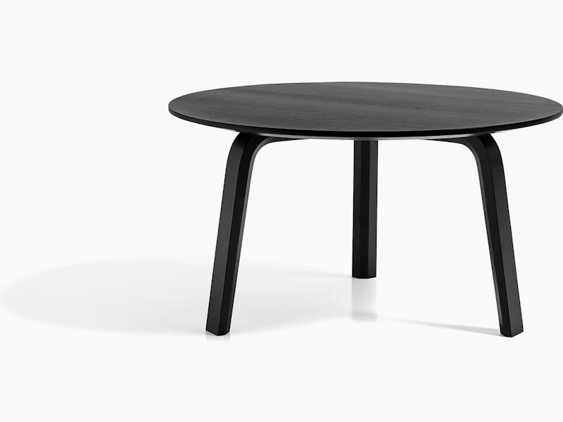 Black Bella Coffee Table, viewed from the front.