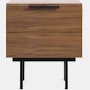 Elemental Bedside Table - walnut