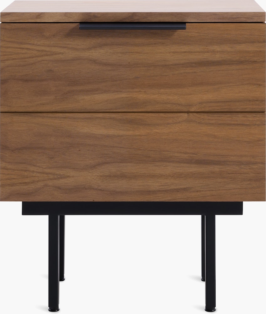 Elemental Bedside Table - walnut