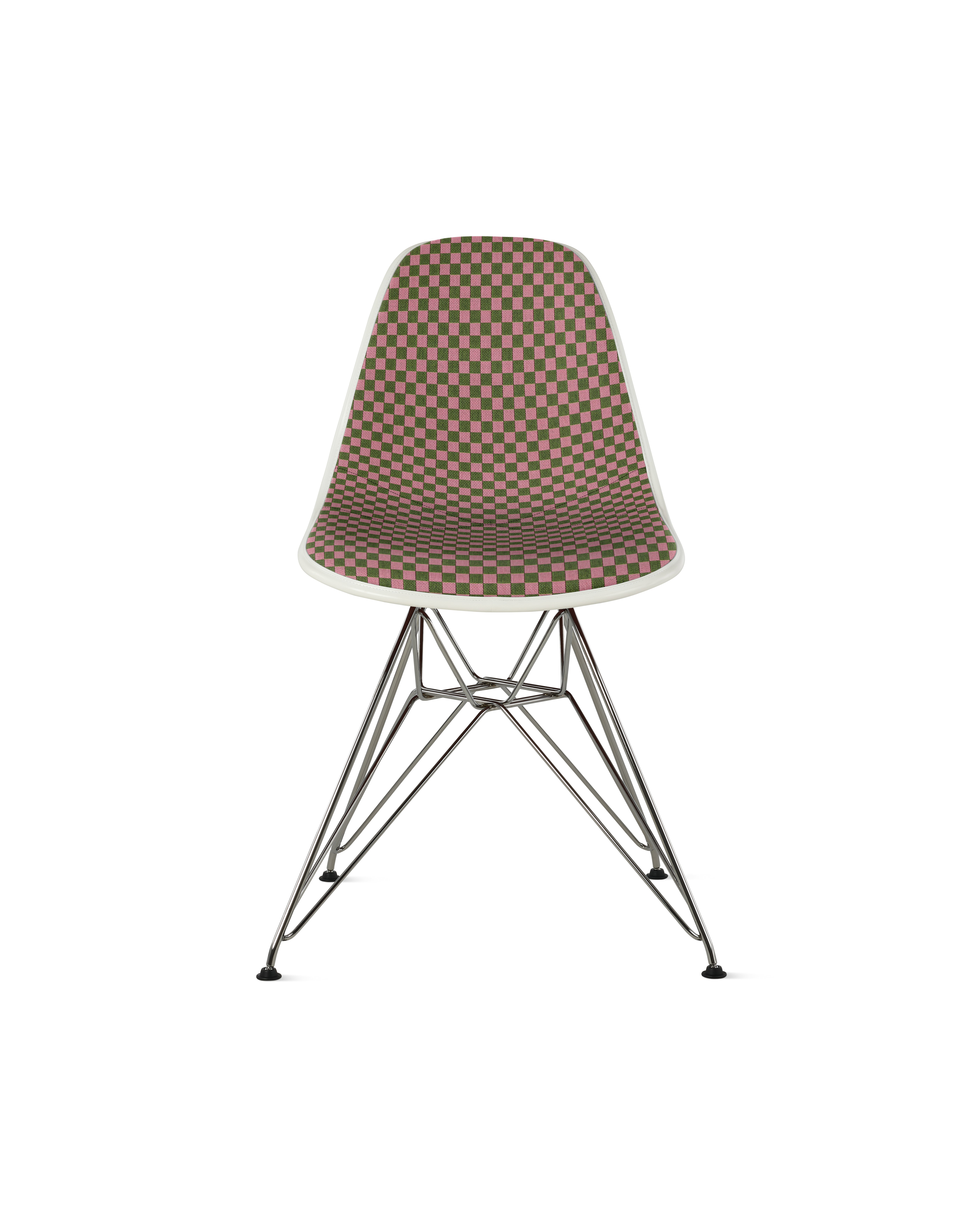 Eames Upholstered Molded Plastic Side Chair