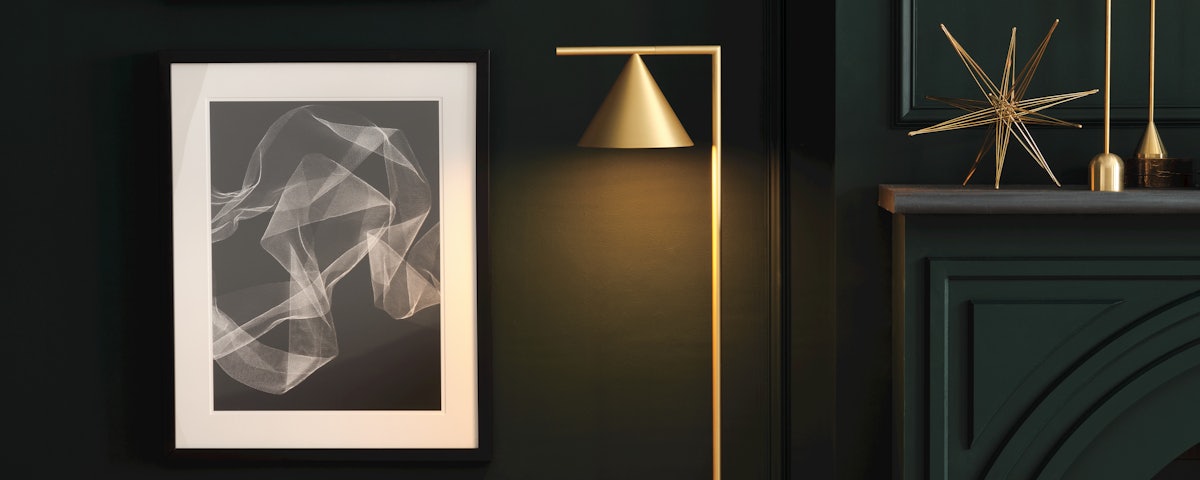 Captain Flint LED Floor Lamp in a living room setting