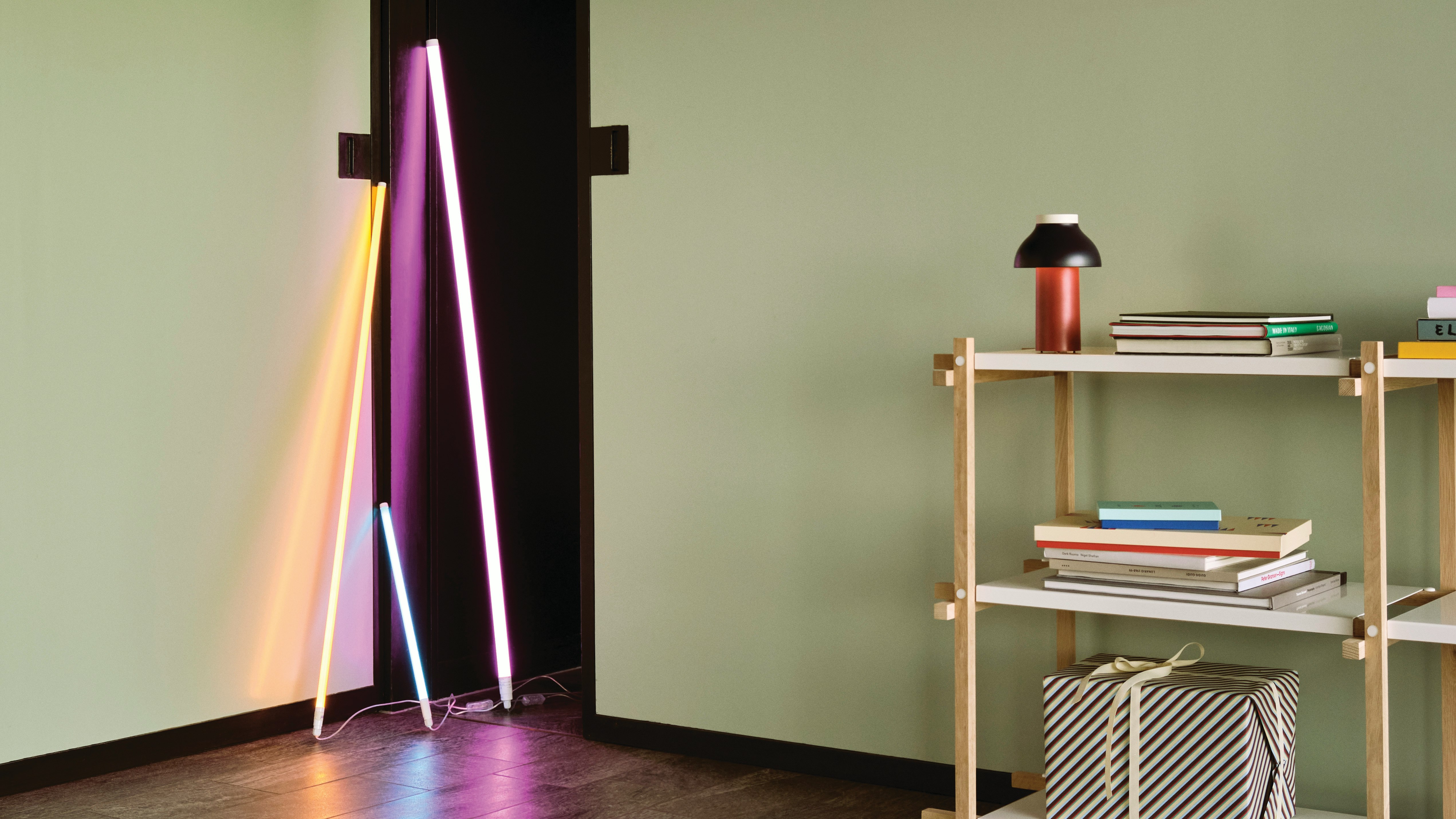 next purple floor lamp