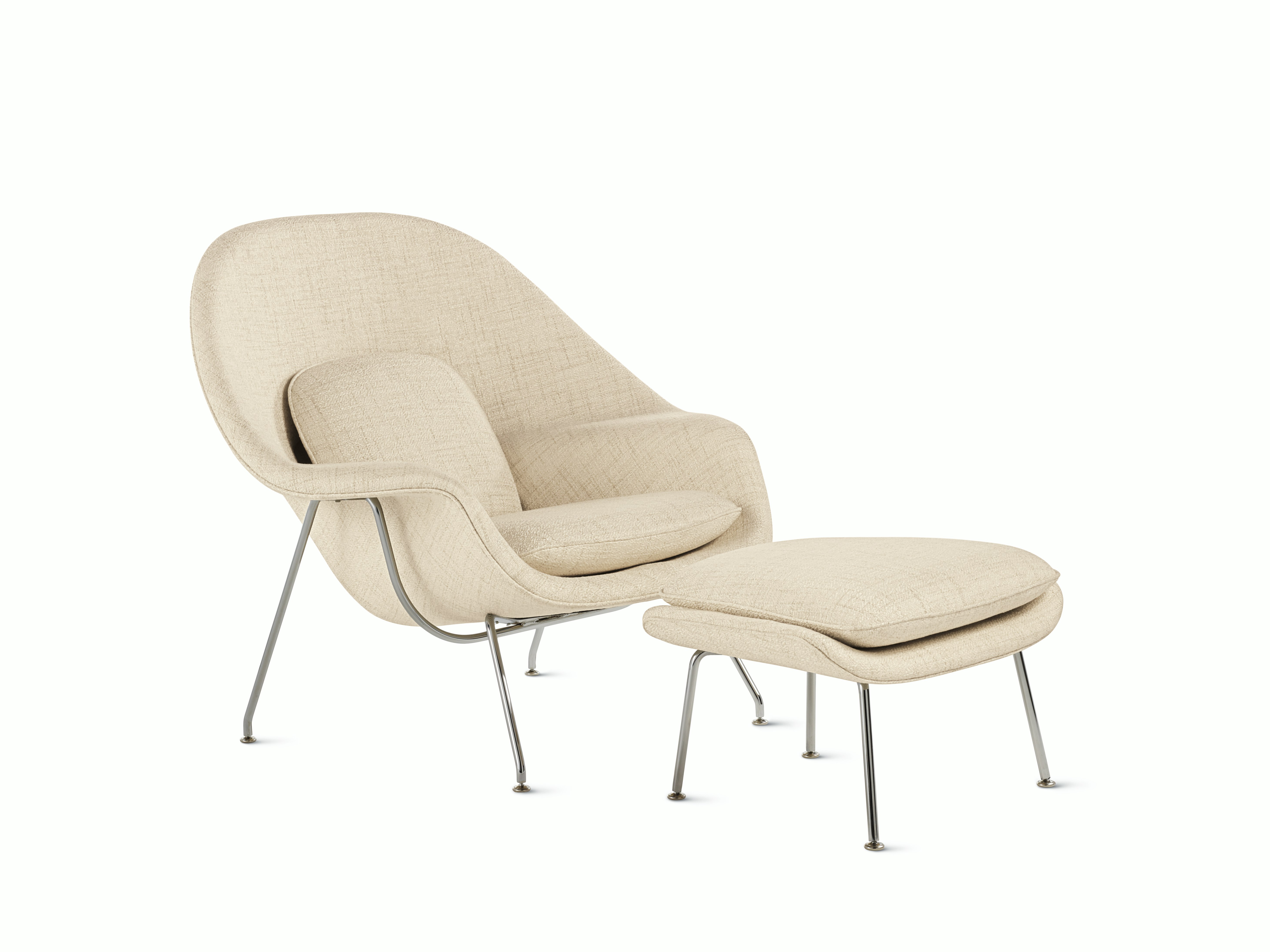 Womb Chair and Ottoman Design Within Reach