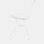 Eames Wire Chair Outdoor with white finish and wire base.