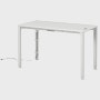Four leg height-adjustable table shown with a white surface and legs.