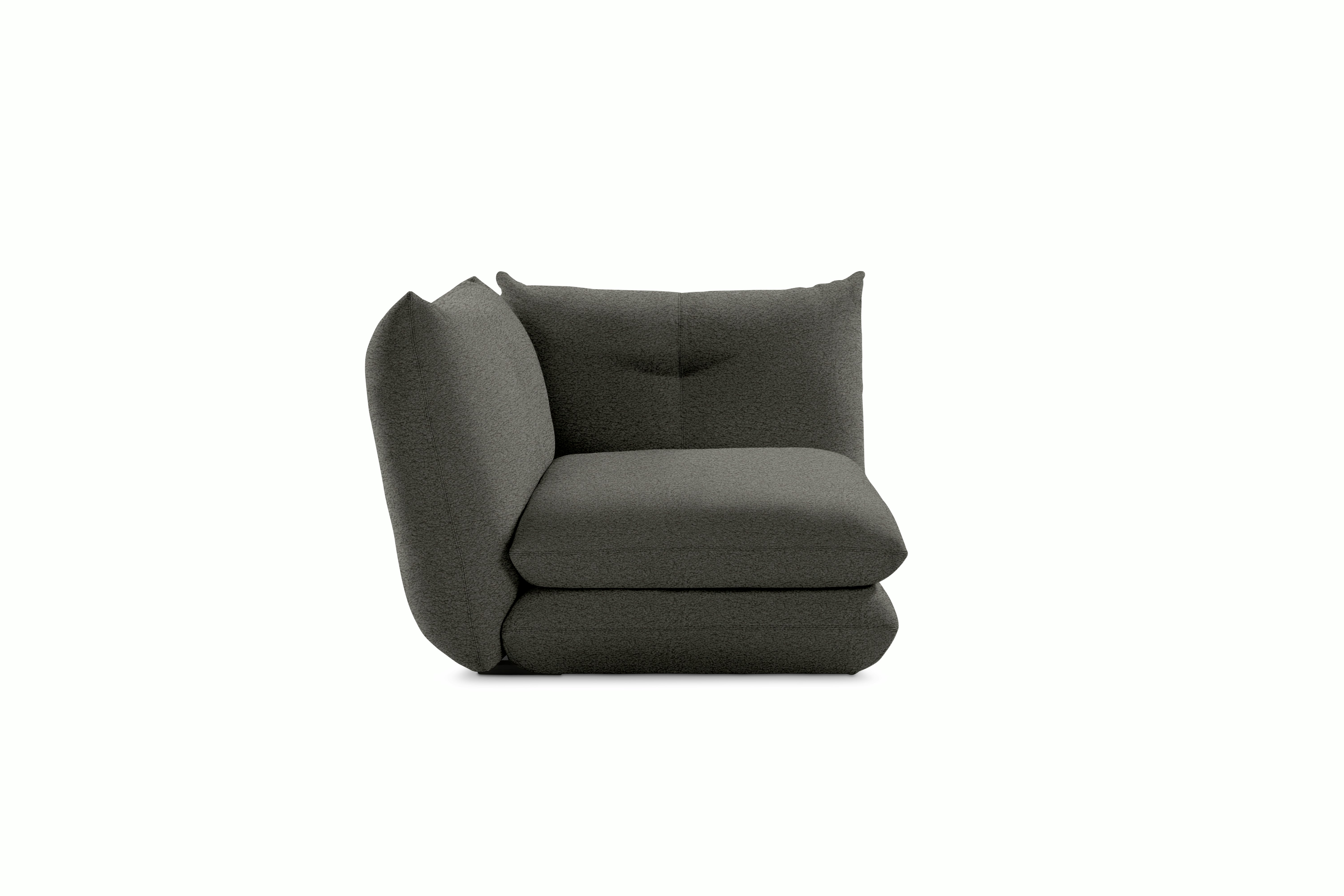Pillo Corner Seat Module  - Standard or Deep Puff  Charcoal