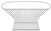 Platner Ottoman