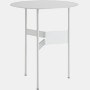 Shim Coffee Table - High, Natural Steel