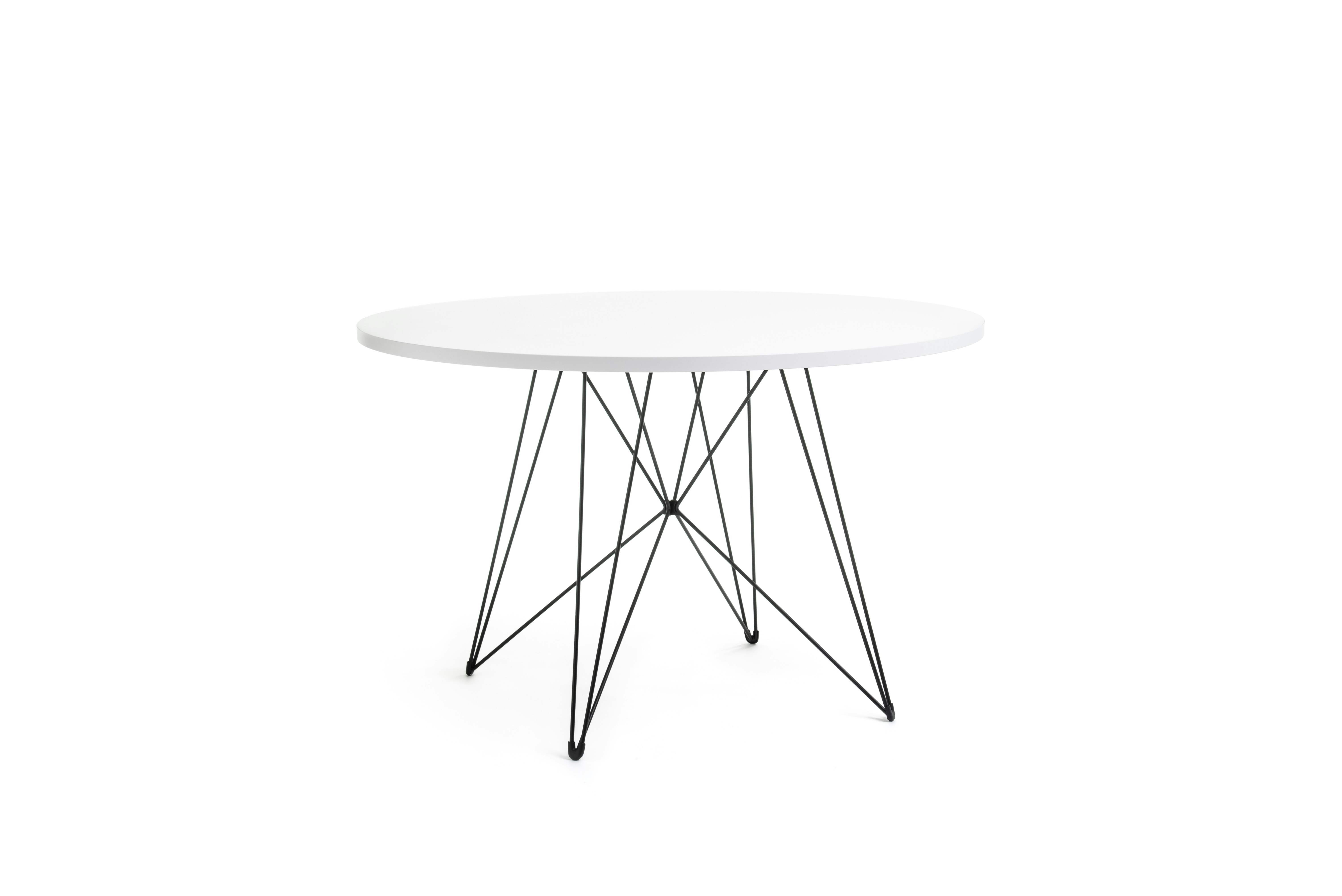 Magis Tavolo XZ3Table - Round, Carrara Marble, Black