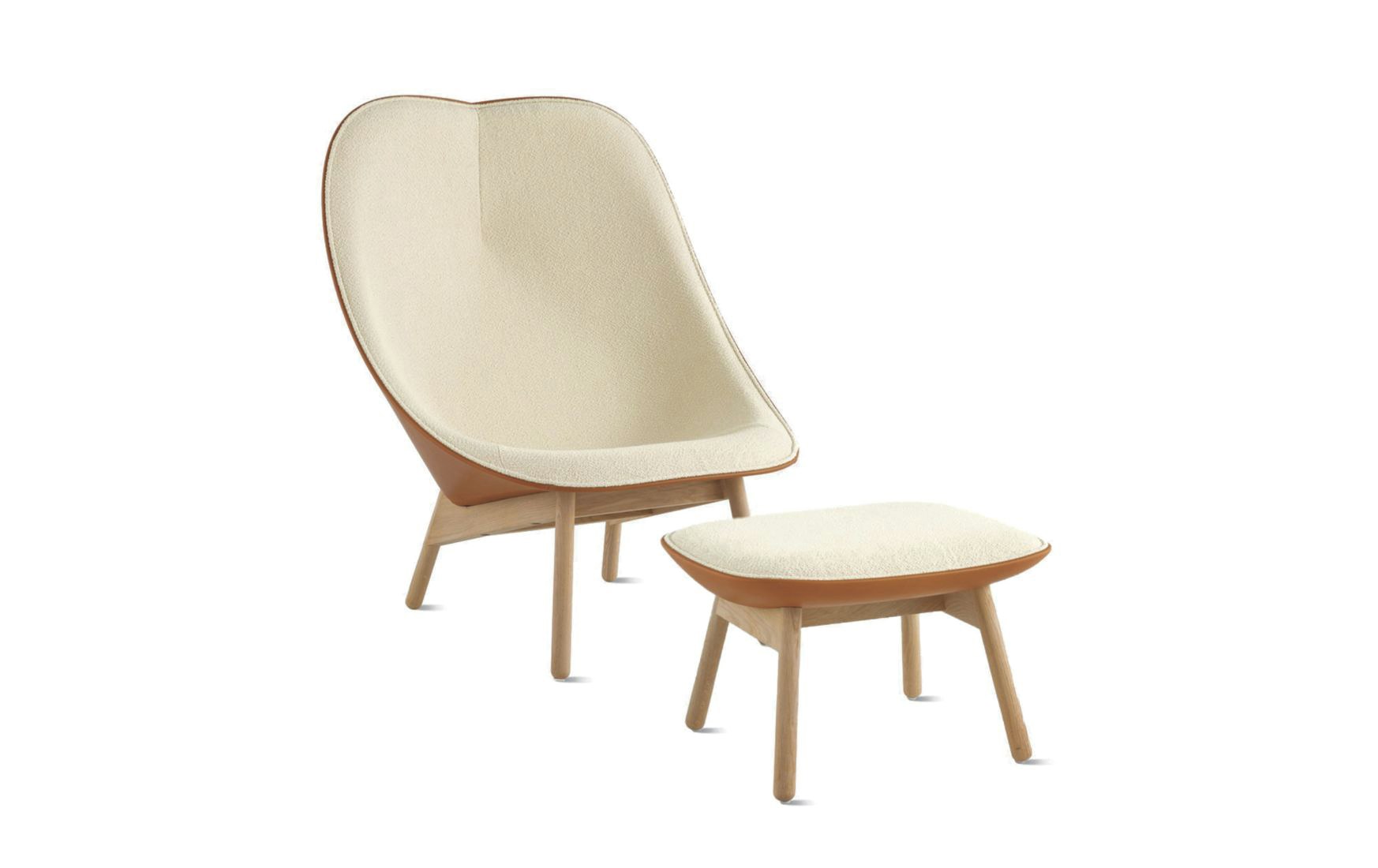 Uchiwa Lounge Chair and Ottoman Design Within Reach
