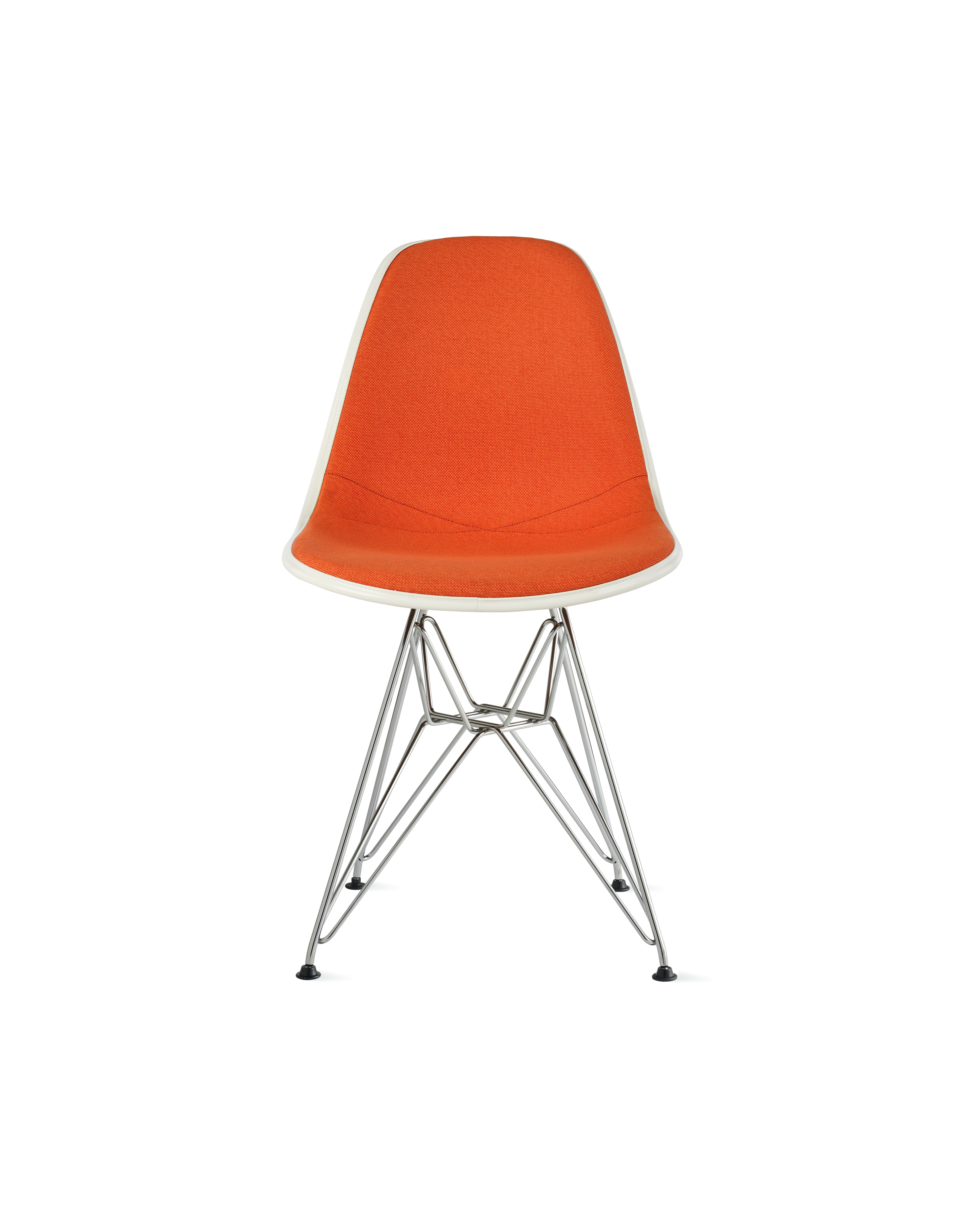 Eames Upholstered Molded Plastic Side Chair