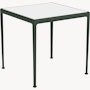 1966 Collection Porcelain Dining Table - 28" x 28"", White / Green"