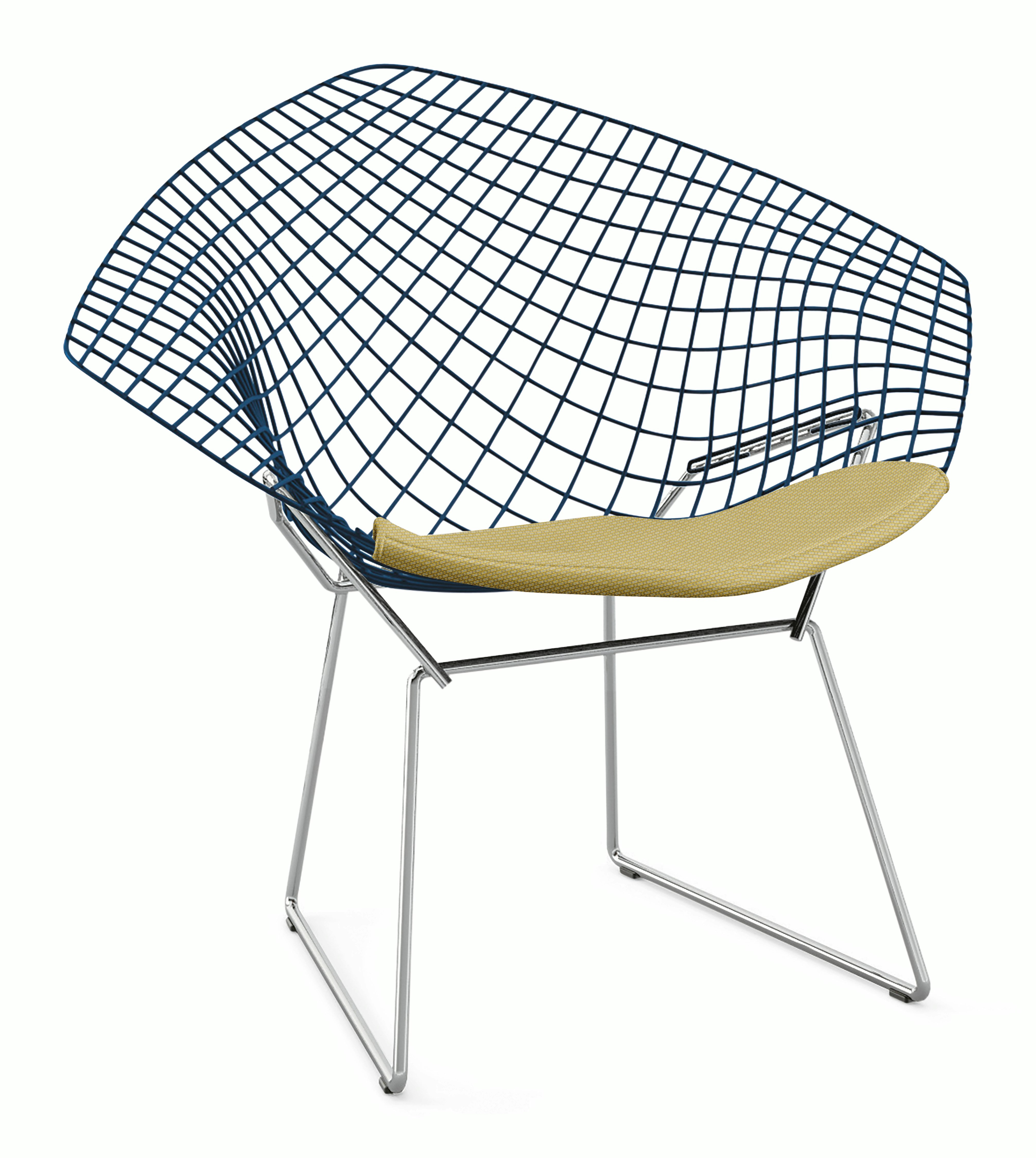 Bertoia Diamond Lounge Chair with Seat Pad